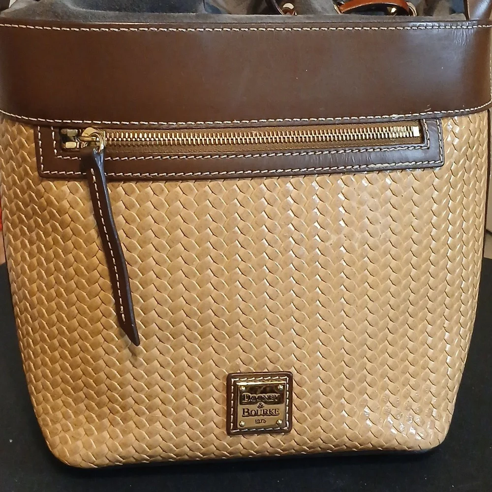 Dooney & Bourke Woven Drawstring Bag - Picture 13 of 17